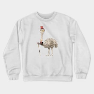 Ostrich Bird hipster Crewneck Sweatshirt